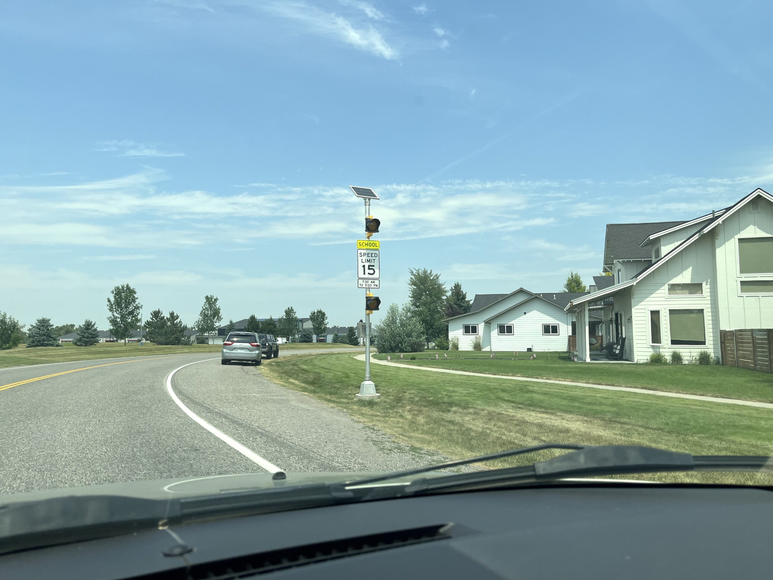 New Monforton School Zone Signs